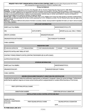 request for a fort carson installation access control card form|fort carson army base.